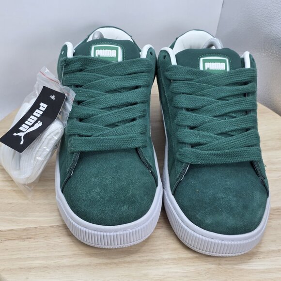 PUMA Hairy Suede Classic Vivid Green Size 8 Mens Brand New - Picture 4 of 8